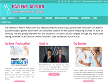 Tablet Screenshot of patientaction.com